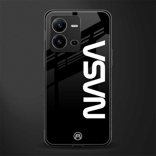 nasa black back phone cover | glass case for vivo v25-5g