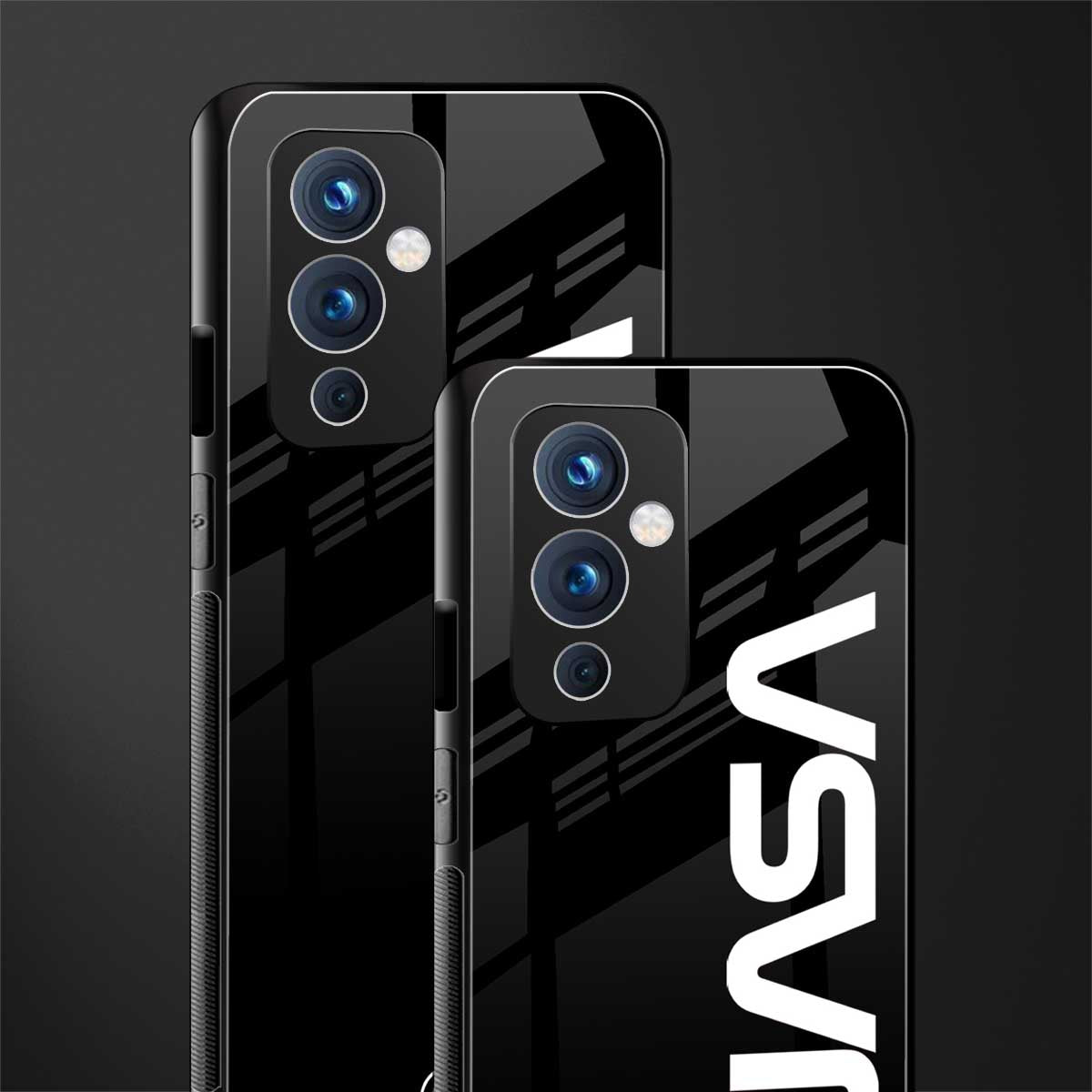 nasa black back phone cover | glass case for oneplus 9
