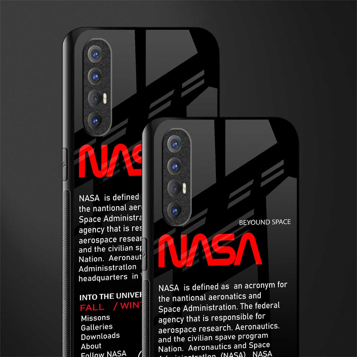 nasa project glass case for oppo reno 3 pro image-2