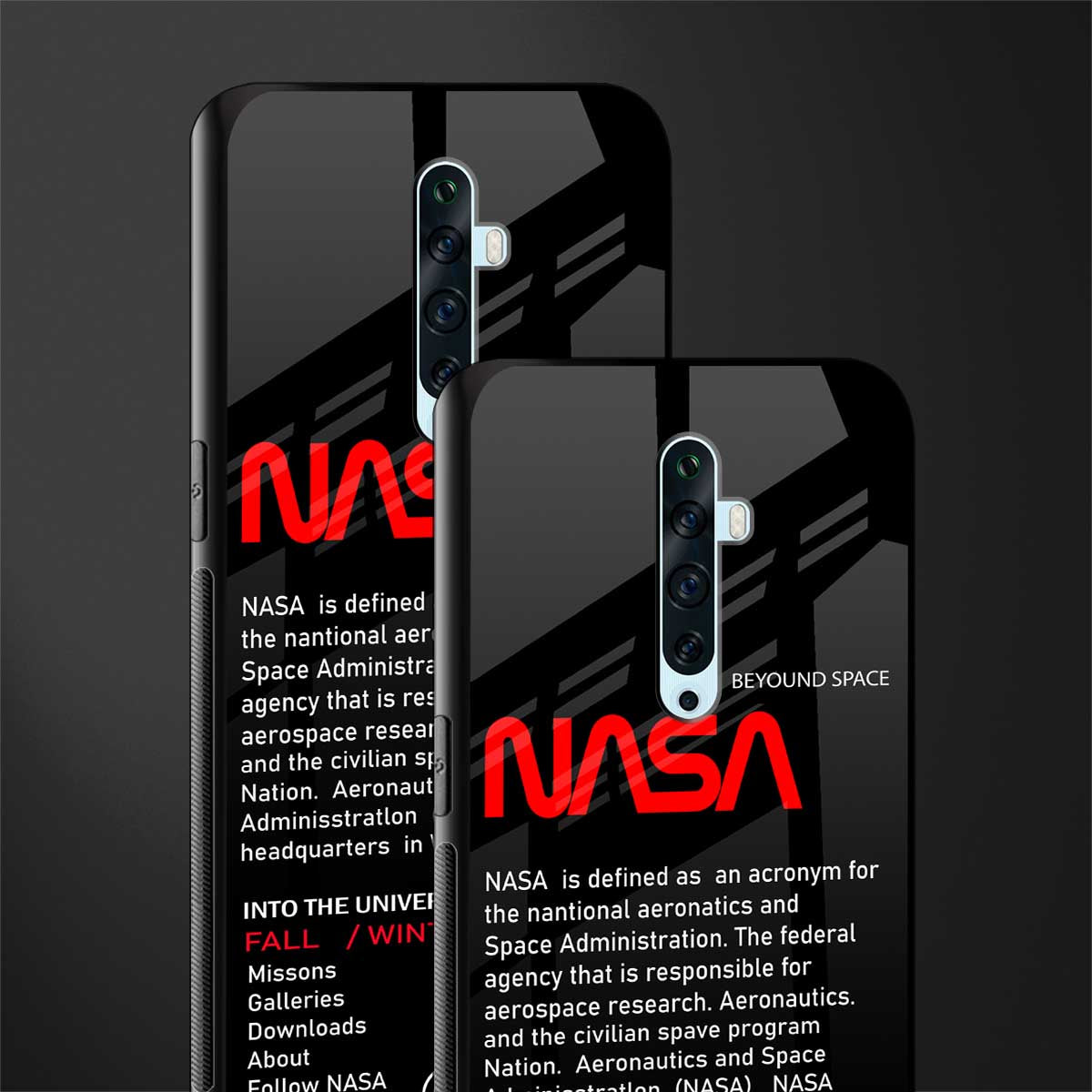 nasa project glass case for oppo reno 2f image-2