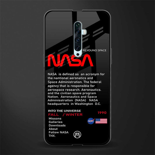 nasa project glass case for oppo reno 2f image