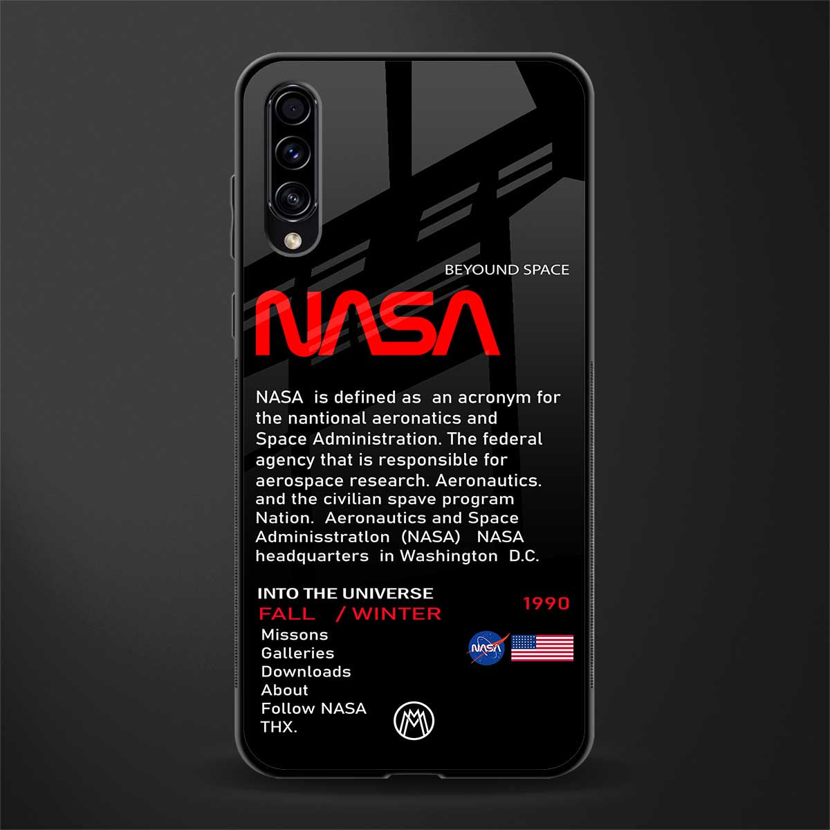nasa project glass case for samsung galaxy a70 image