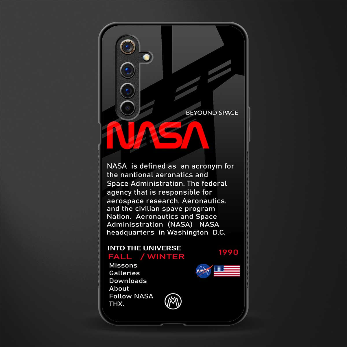 nasa project glass case for realme 6i image