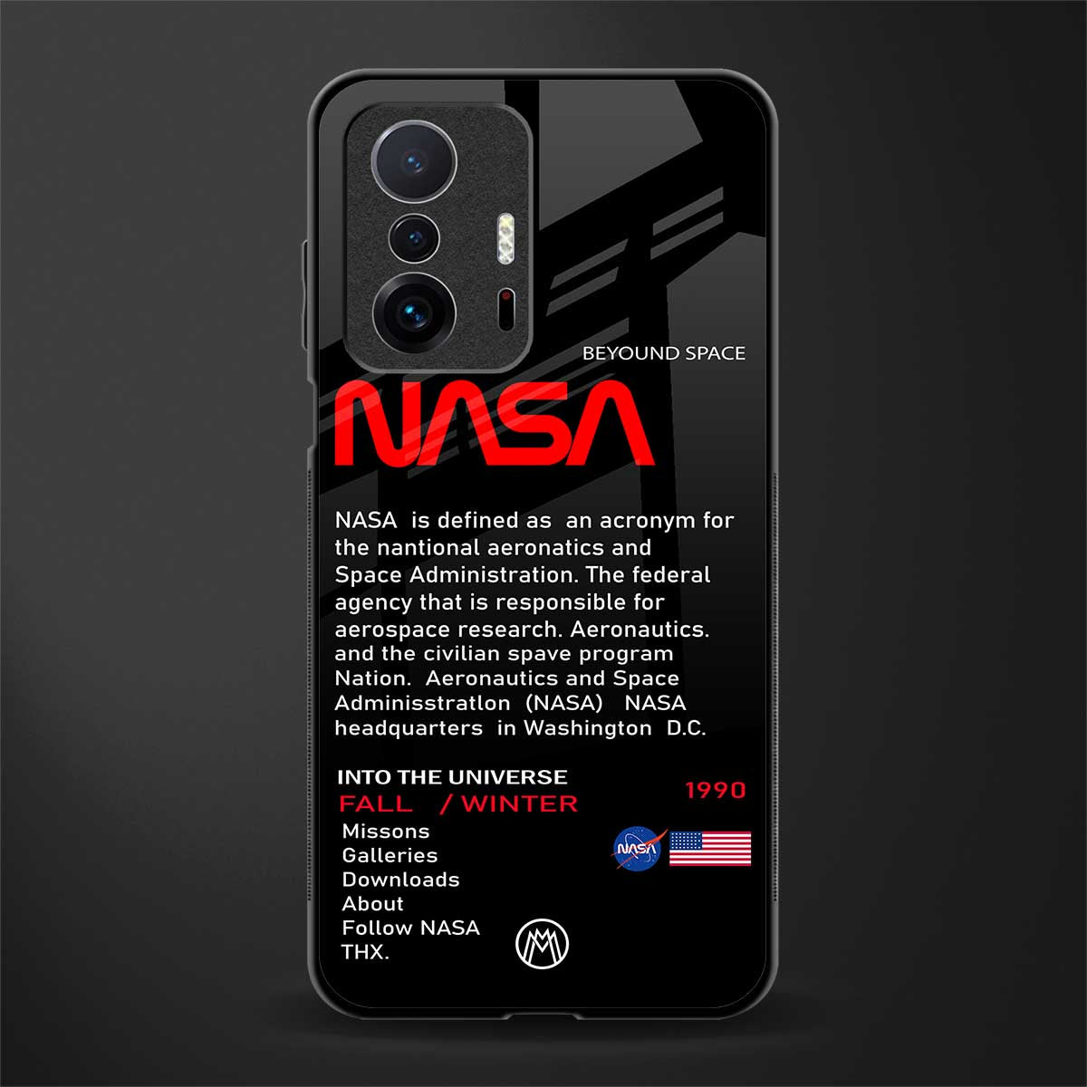 nasa project glass case for mi 11t pro 5g image