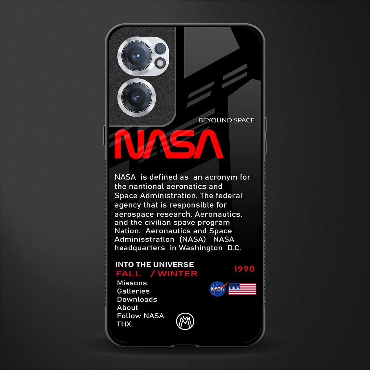 nasa project glass case for oneplus nord ce 2 5g image