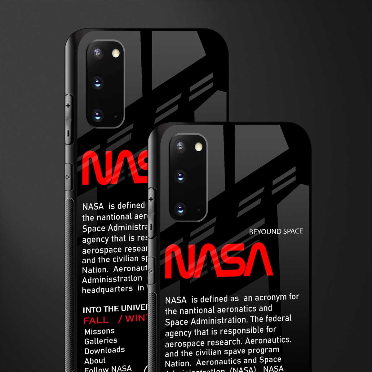 nasa project glass case for samsung galaxy s20 image-2
