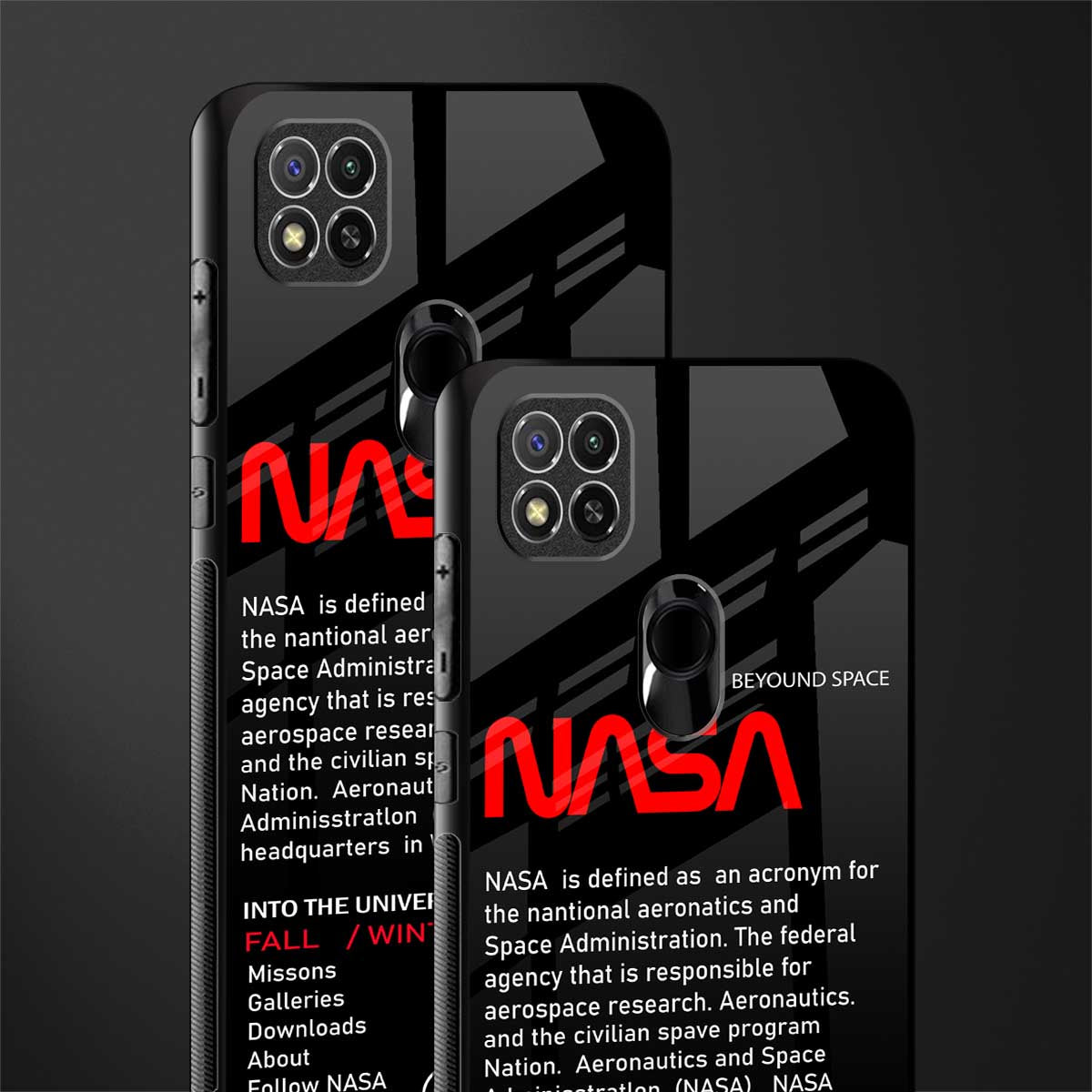 nasa project glass case for redmi 9 image-2