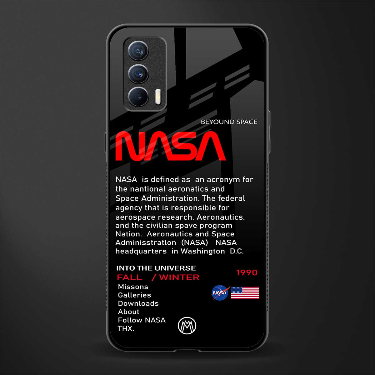 nasa project glass case for realme x7 image