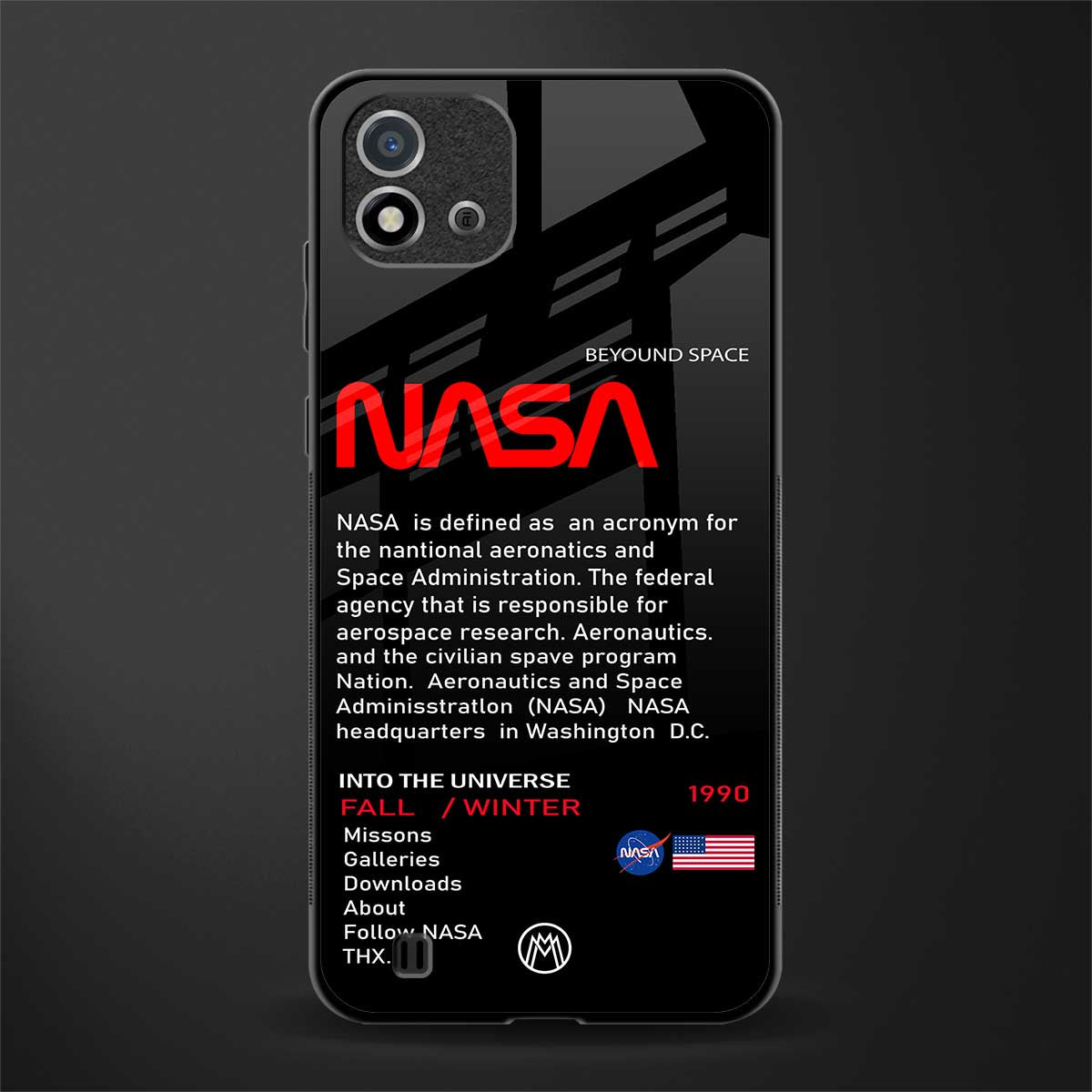 nasa project glass case for realme c20 image