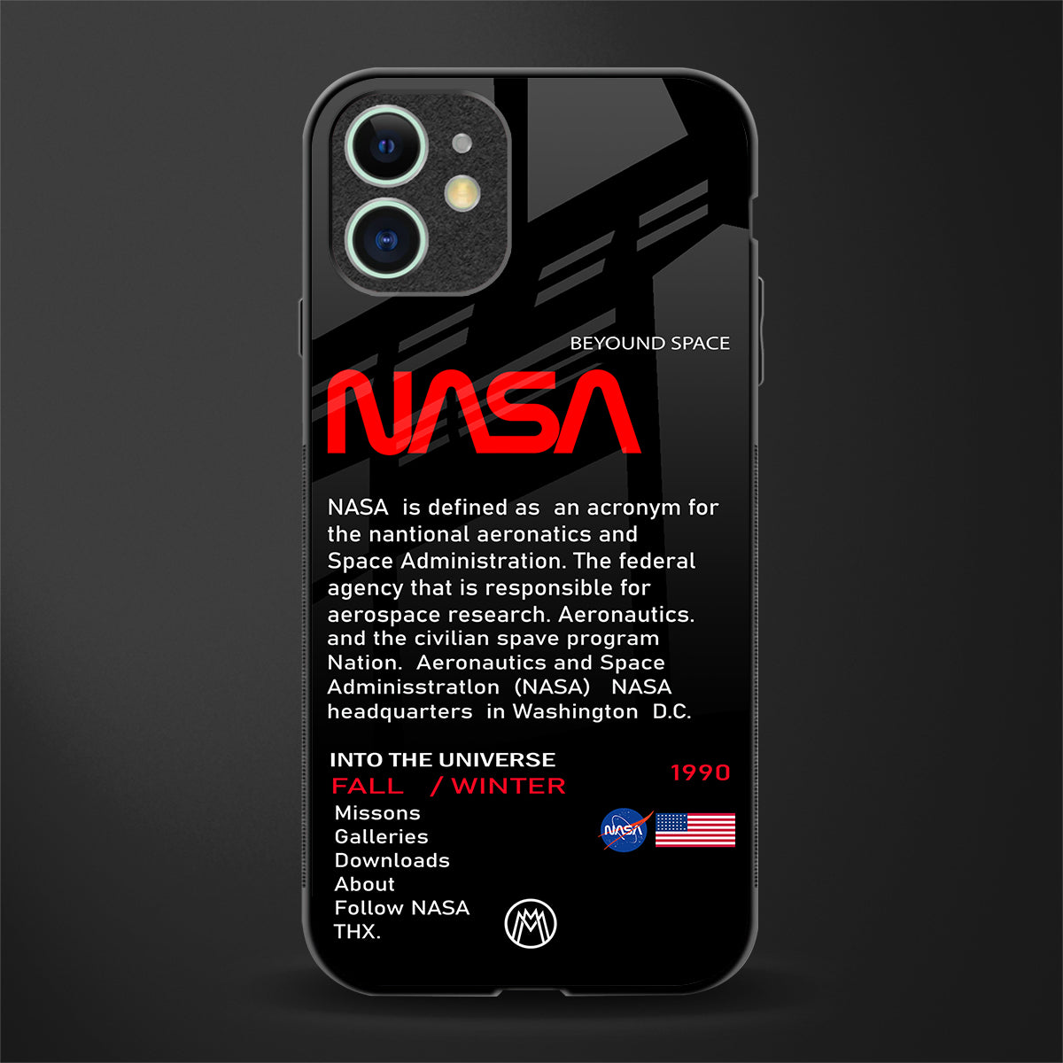 nasa project glass case for iphone 11 image