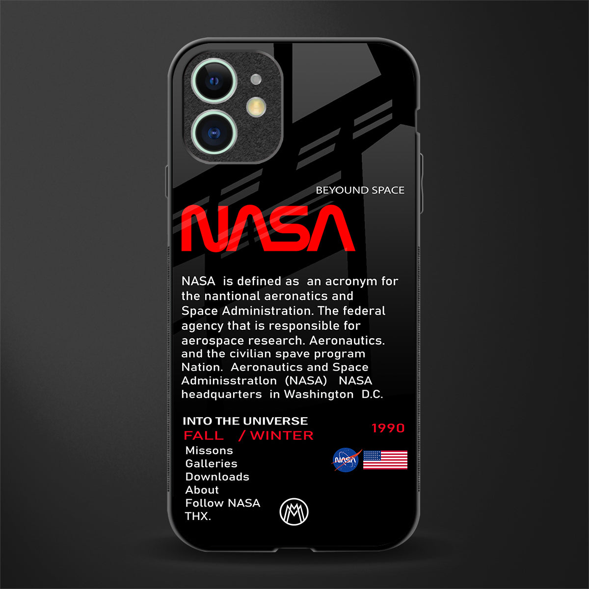 nasa project glass case for iphone 12 image