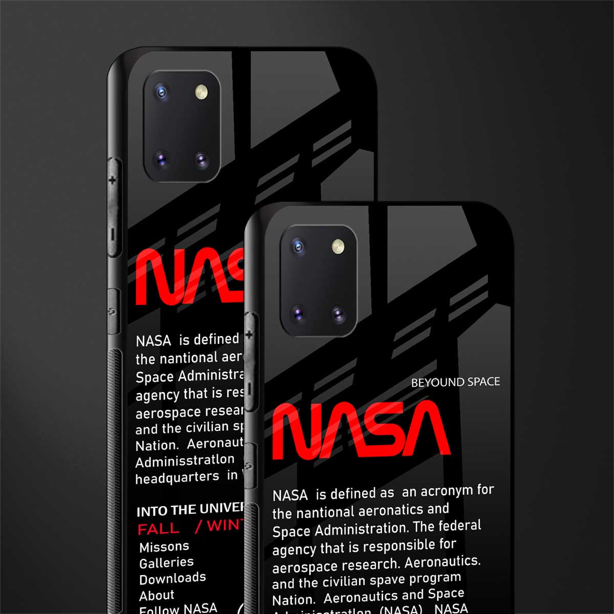 nasa project glass case for samsung a81 image-2