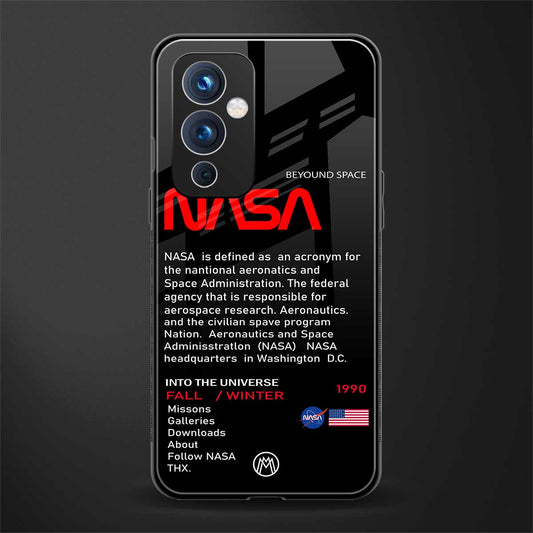 nasa project back phone cover | glass case for oneplus 9