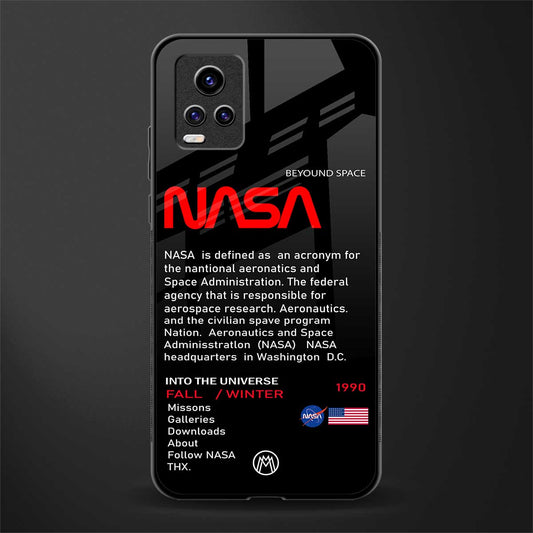 nasa project back phone cover | glass case for vivo v21e 4g