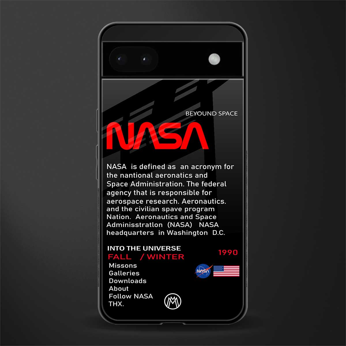 nasa project back phone cover | glass case for google pixel 6a