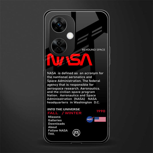 nasa project back phone cover | glass case for oneplus nord ce 3 lite