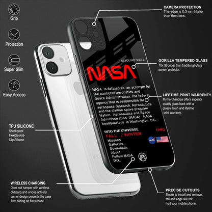 nasa project back phone cover | glass case for xiaomi 12 pro