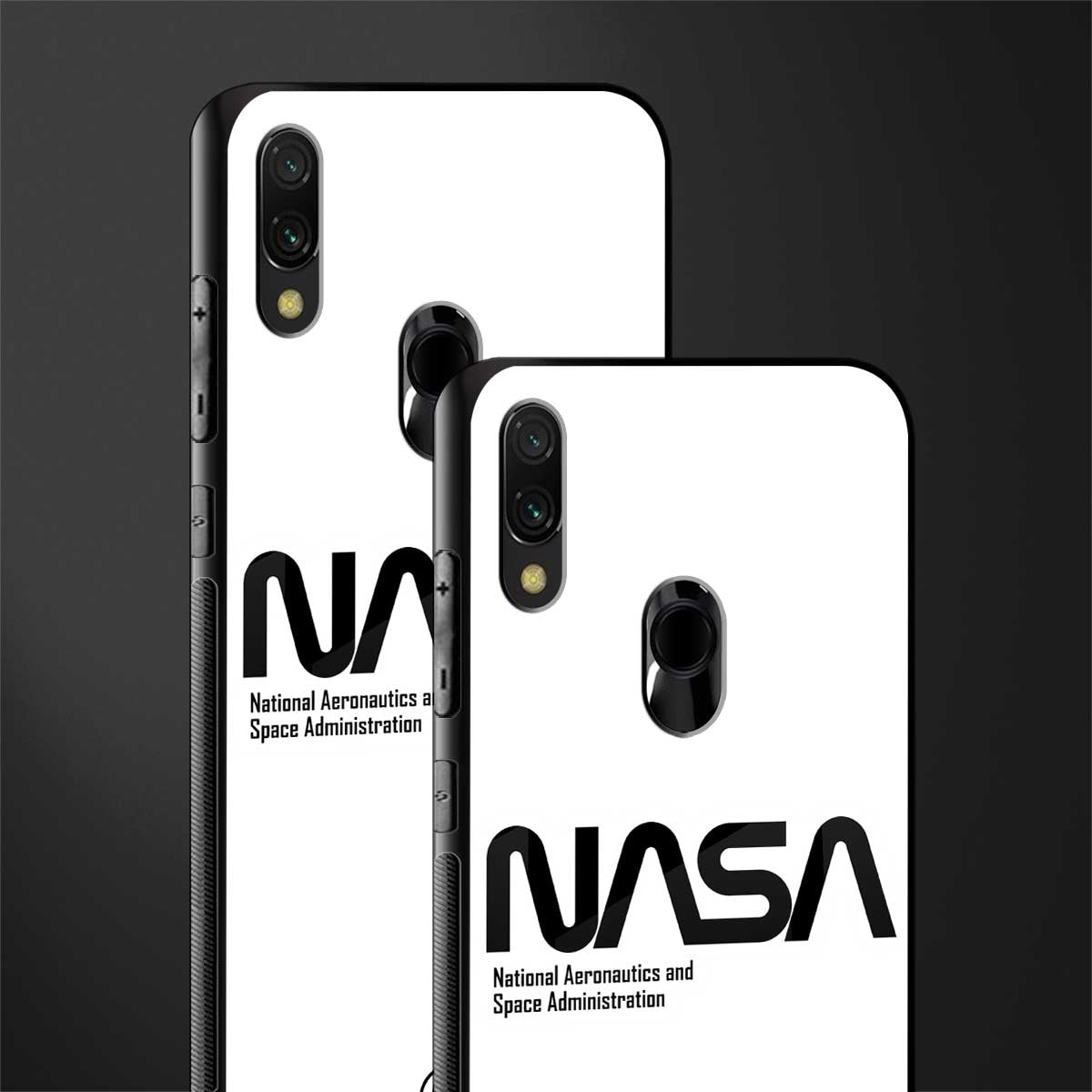 nasa white glass case for redmi y3 image-2