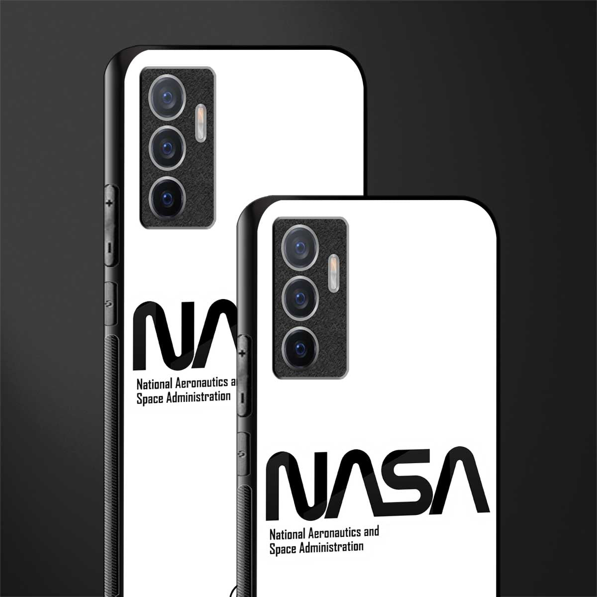 nasa white glass case for vivo v23e image-2