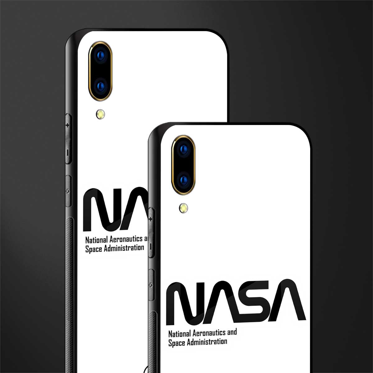 nasa white glass case for vivo v11 pro image-2