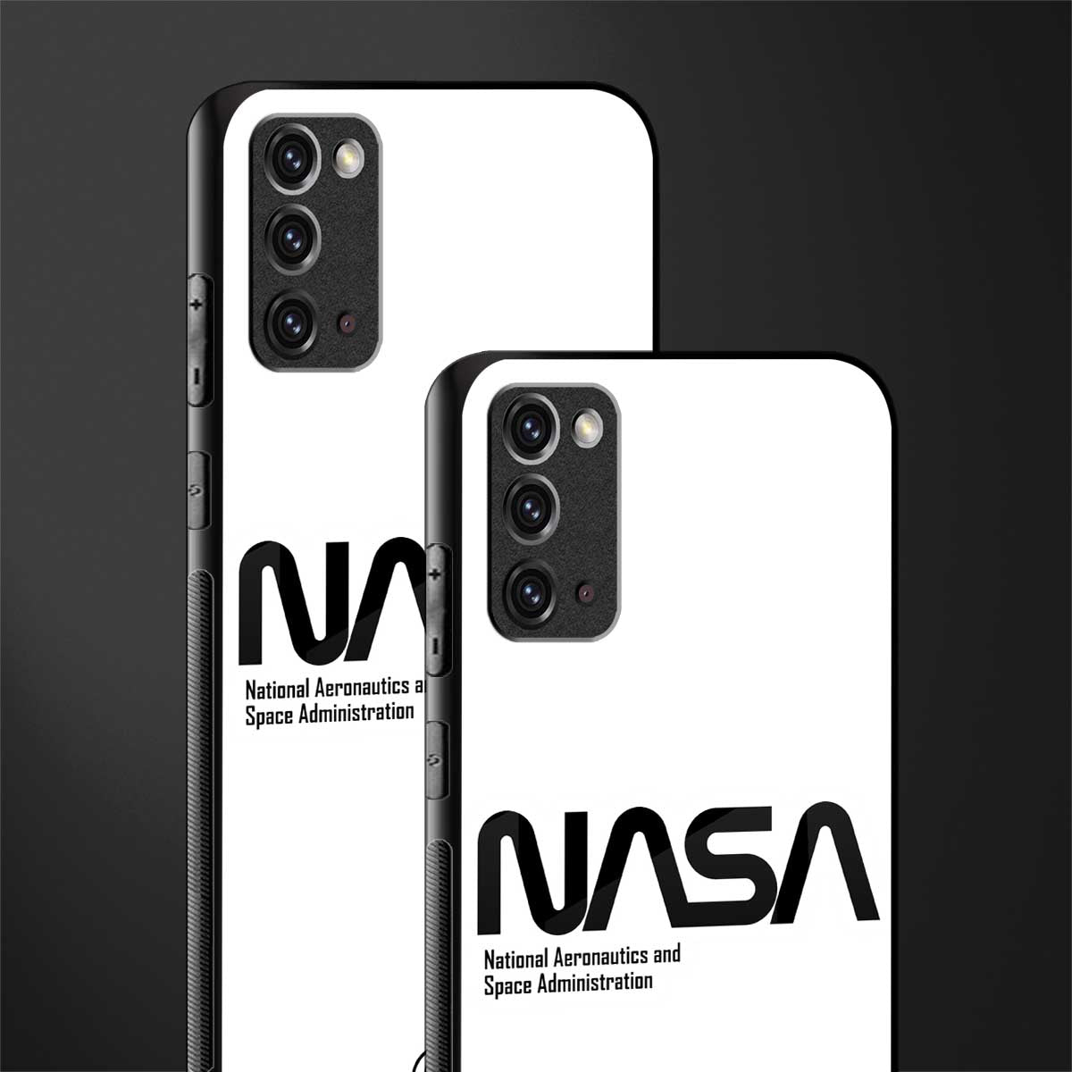 nasa white glass case for samsung galaxy note 20 image-2