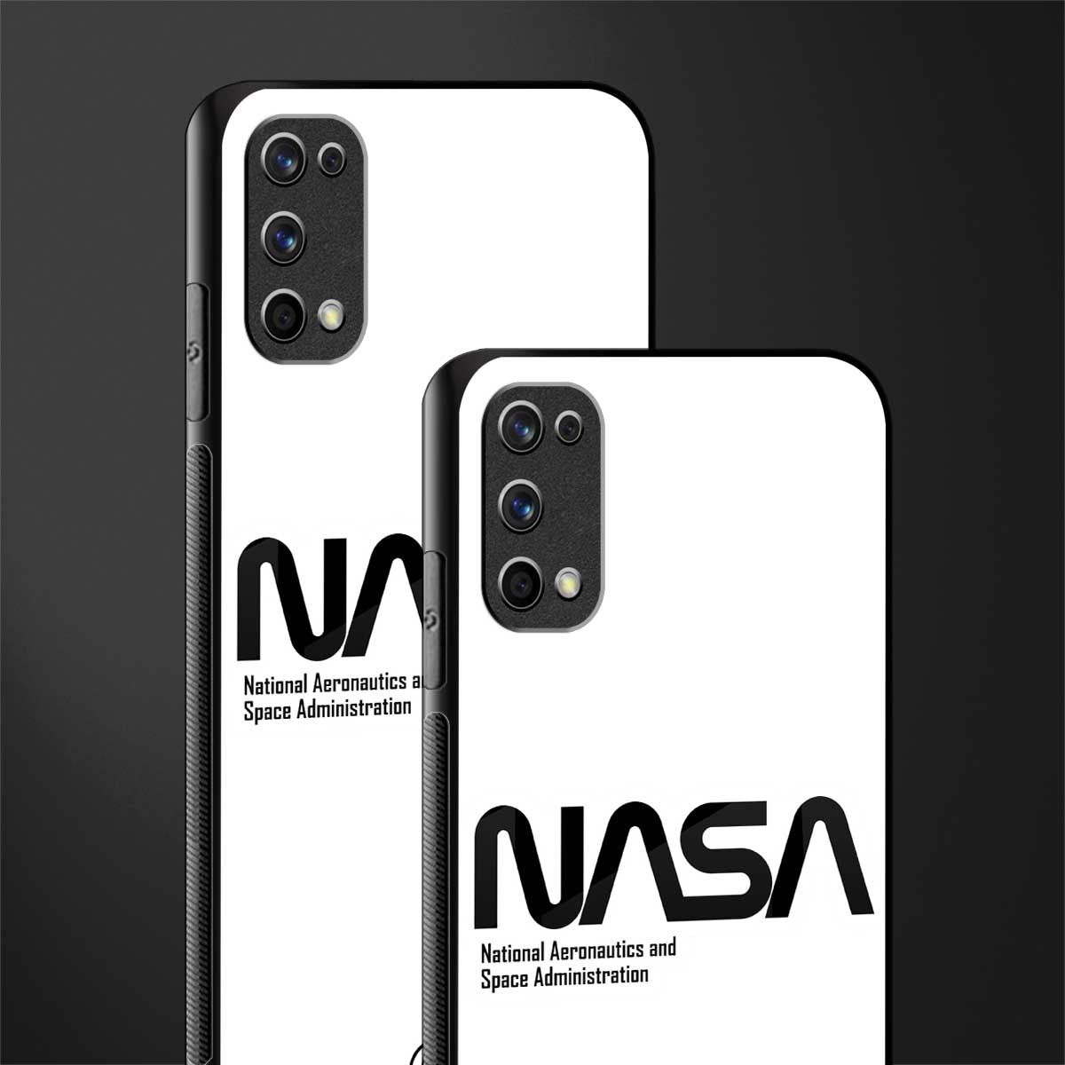 nasa white glass case for realme 7 pro image-2