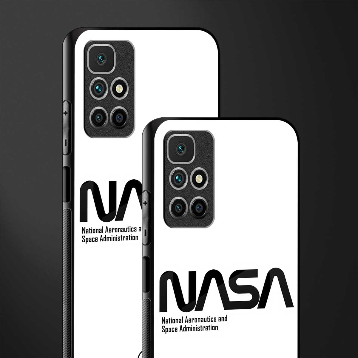 nasa white glass case for redmi 10 prime image-2