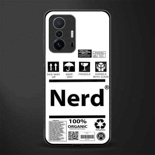 nerd white label glass case for mi 11t pro 5g image