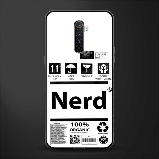 nerd white label glass case for realme x2 pro image