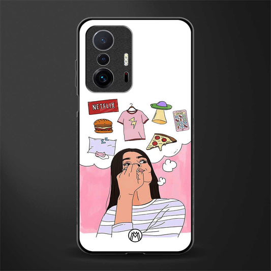 netflix and chill glass case for mi 11t pro 5g image