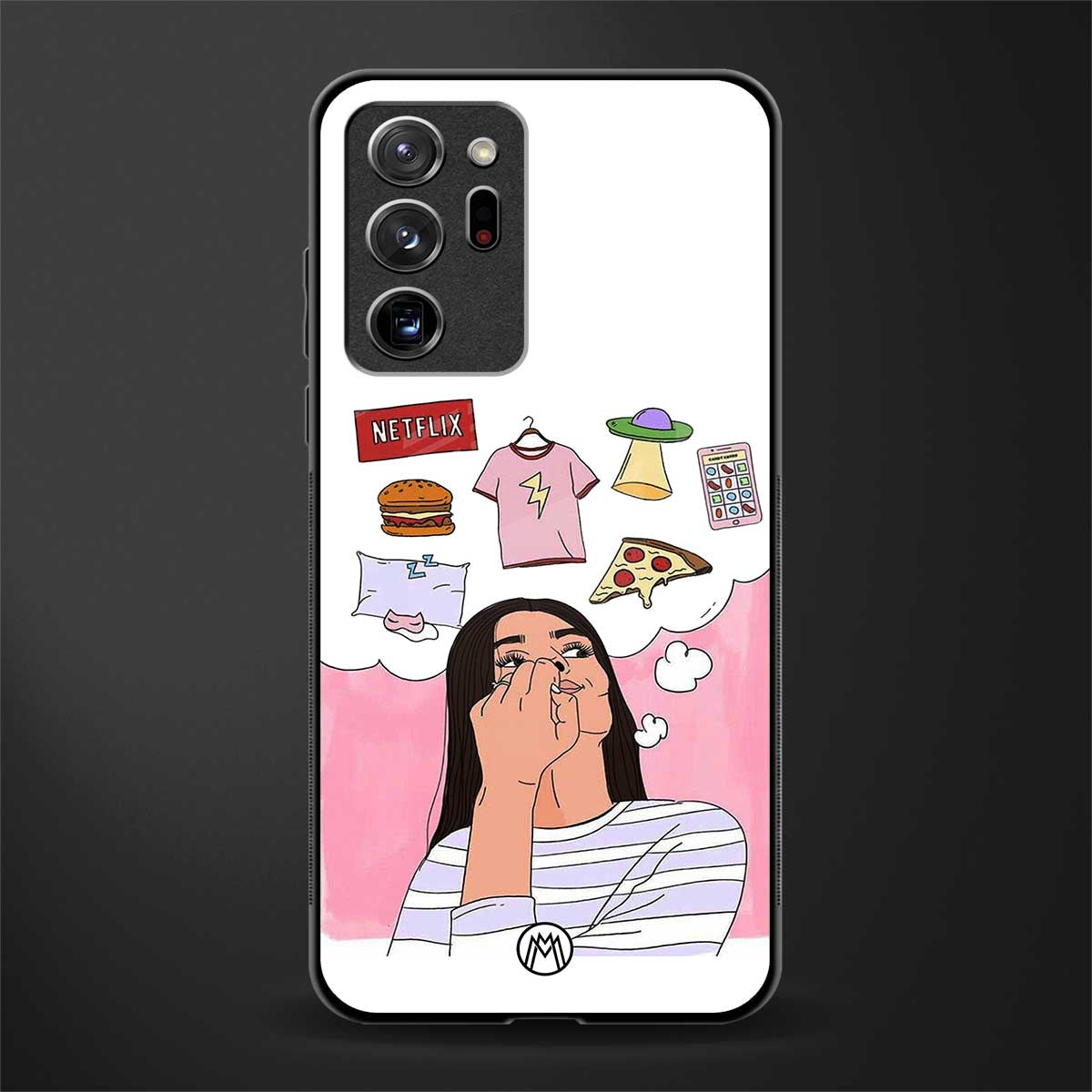 netflix and chill glass case for samsung galaxy note 20 ultra 5g image