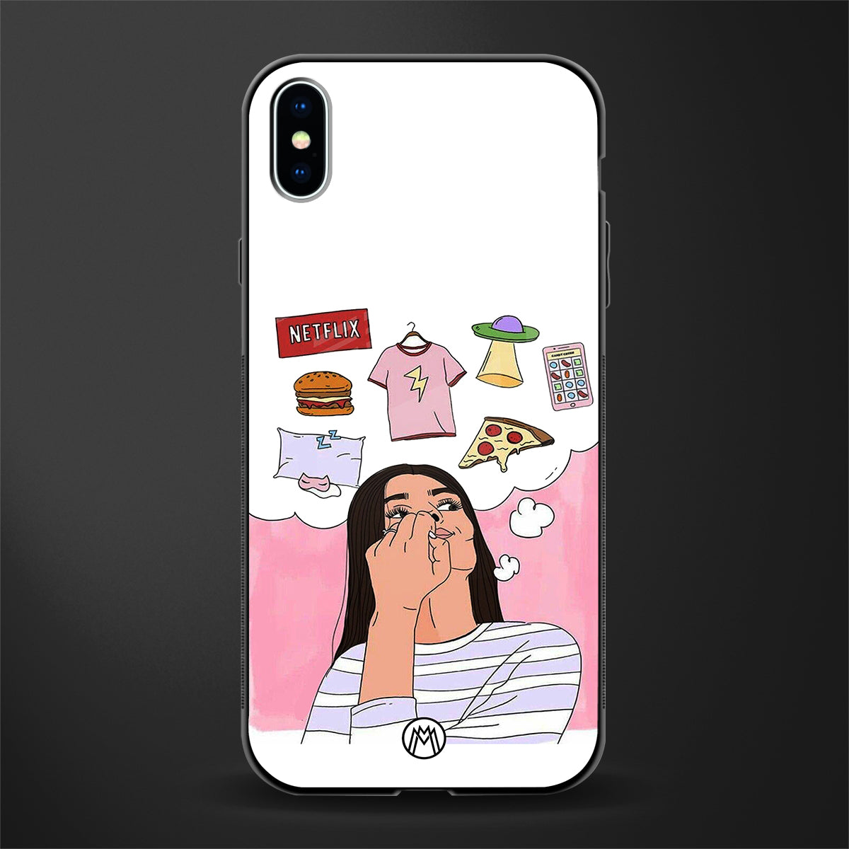 netflix and chill glass case for iphone xs max image