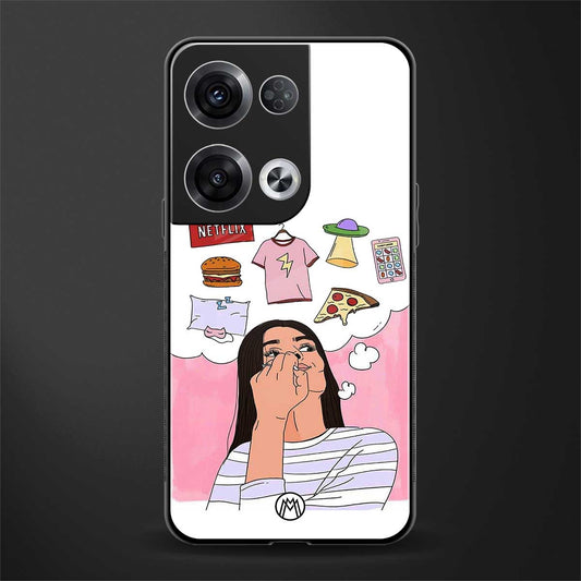 netflix and chill back phone cover | glass case for oppo reno 8 pro