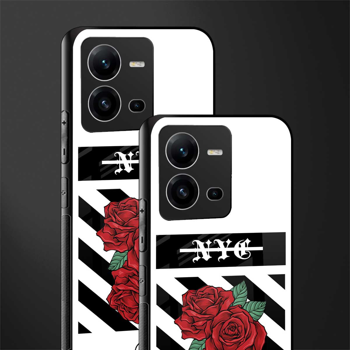 new york city back phone cover | glass case for vivo v25-5g