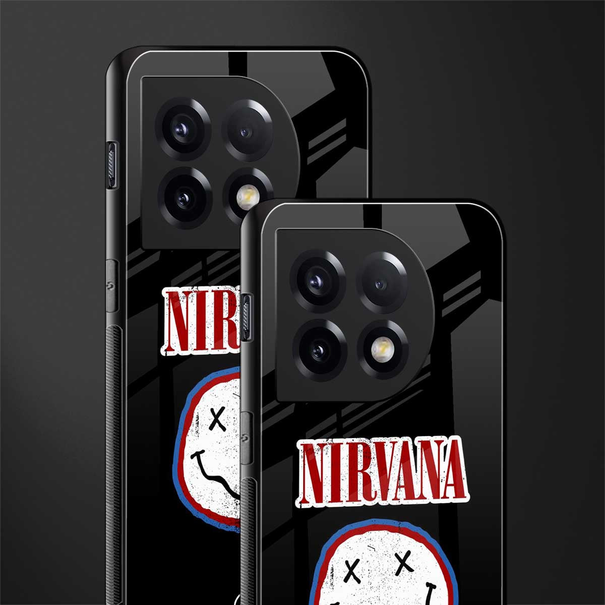 nirvana back phone cover | glass case for oneplus 11