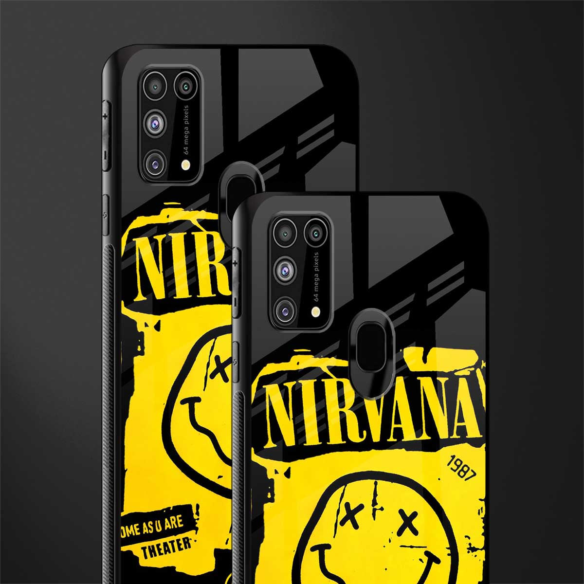 nirvana yellow glass case for samsung galaxy f41 image-2