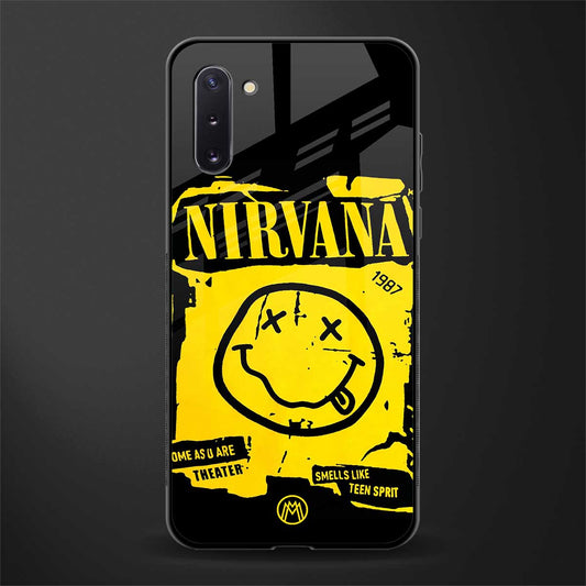nirvana yellow glass case for samsung galaxy note 10 image