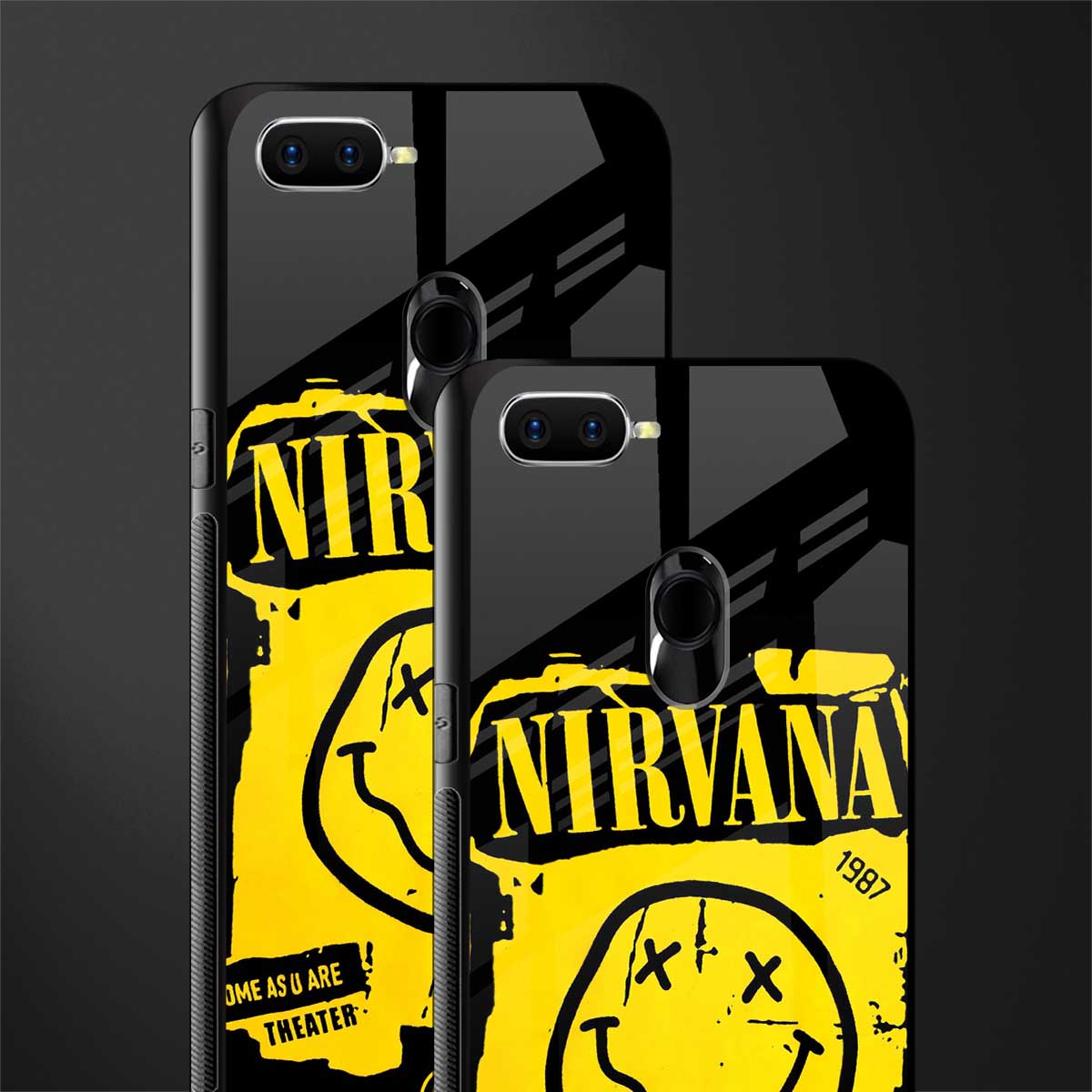nirvana yellow glass case for realme u1 image-2