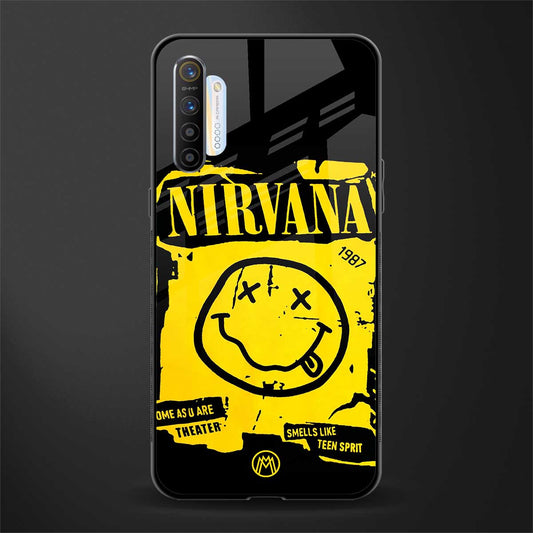 nirvana yellow glass case for realme x2 image