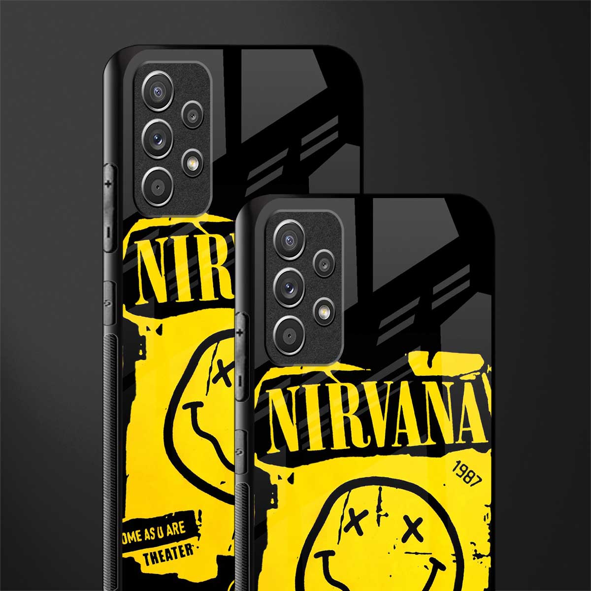 nirvana yellow glass case for samsung galaxy a72 image-2