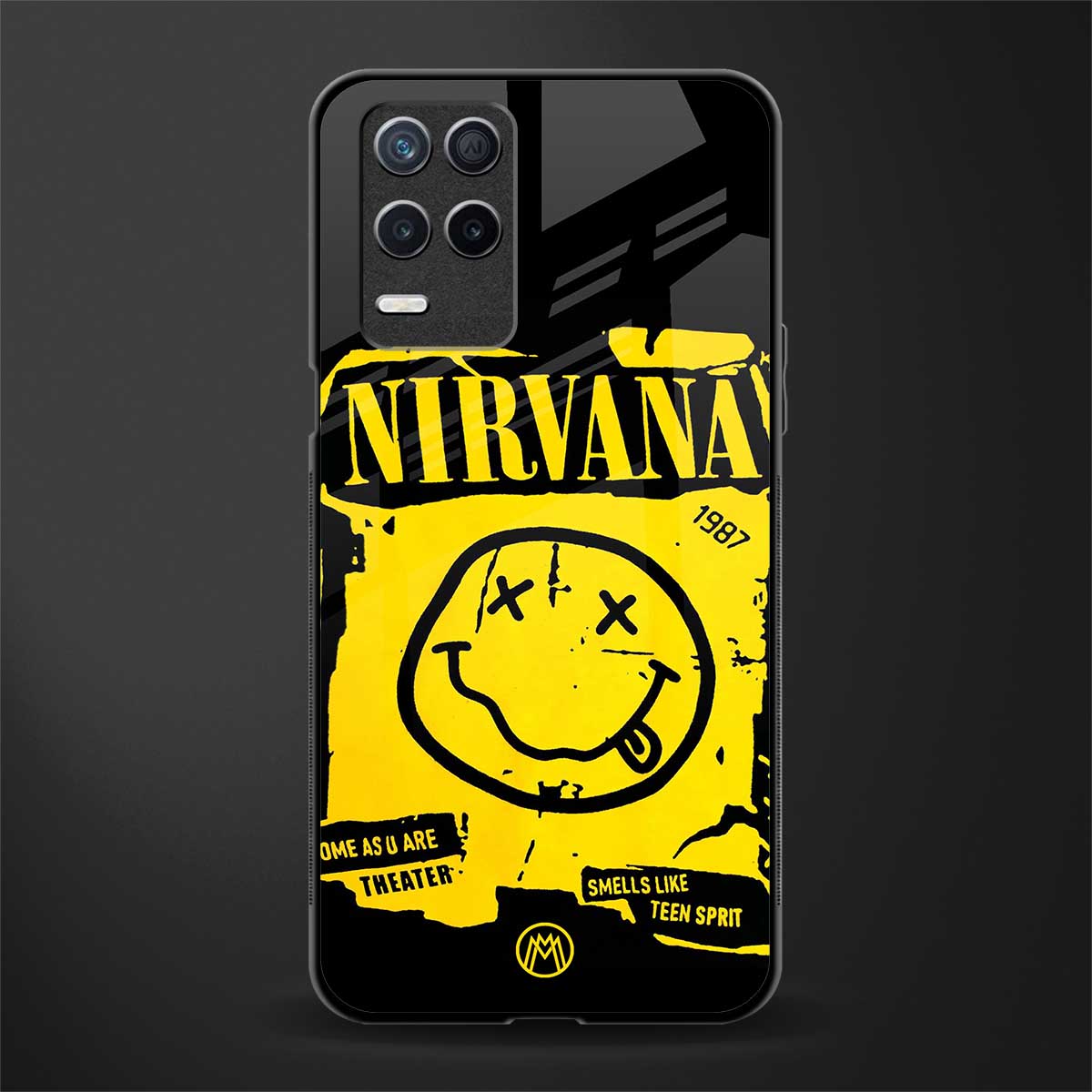 nirvana yellow glass case for realme 8s 5g image