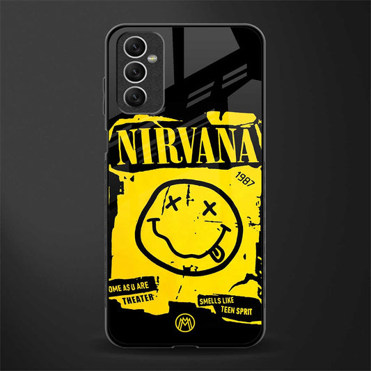 nirvana yellow glass case for samsung galaxy m52 5g image