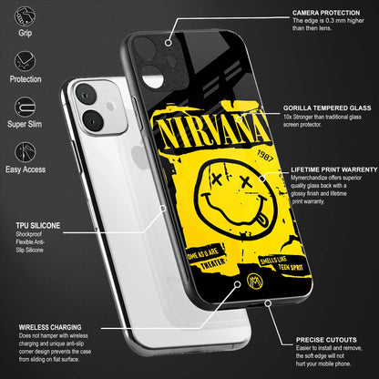 nirvana yellow glass case for samsung galaxy s20 plus image-4
