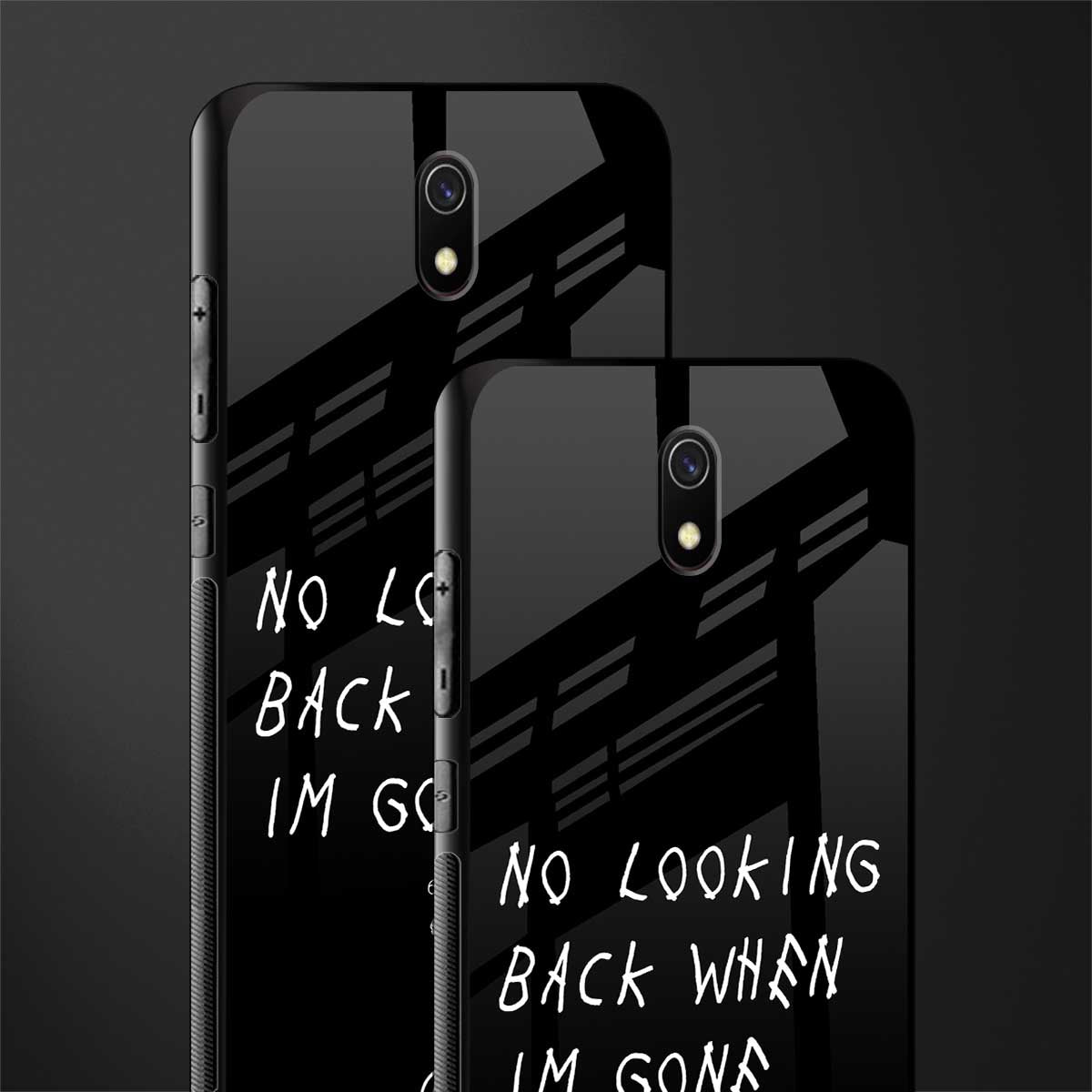 no looking back glass case for redmi 8a image-2