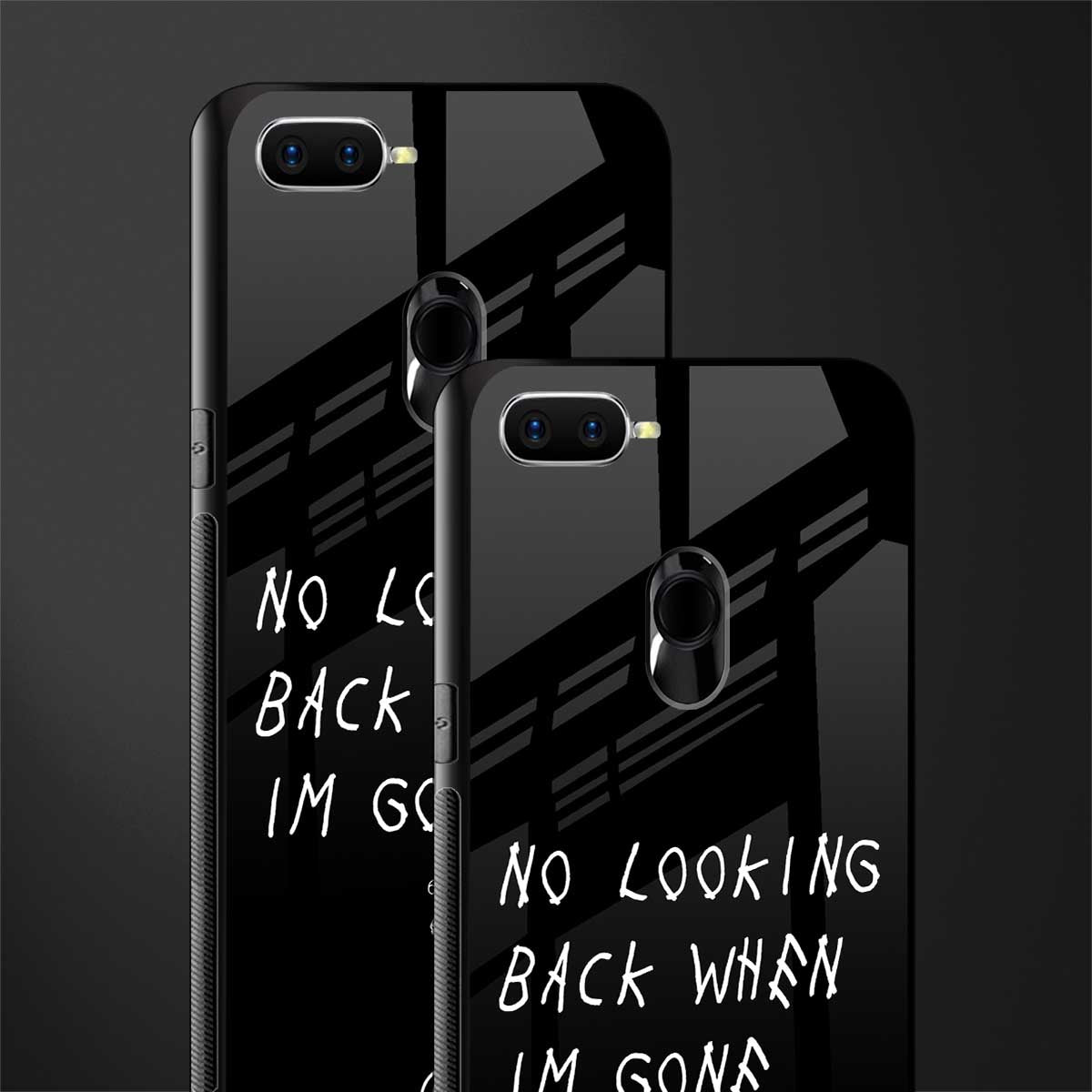 no looking back glass case for oppo a7 image-2