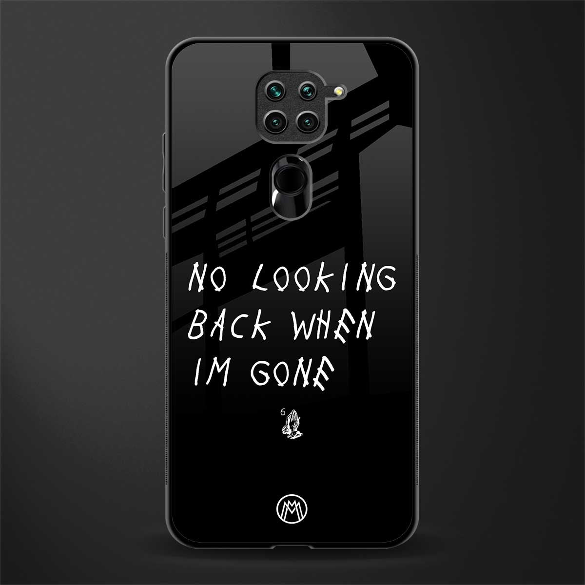 no looking back glass case for redmi note 9 image