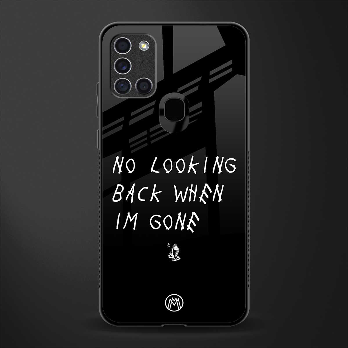 no looking back glass case for samsung galaxy a21s image