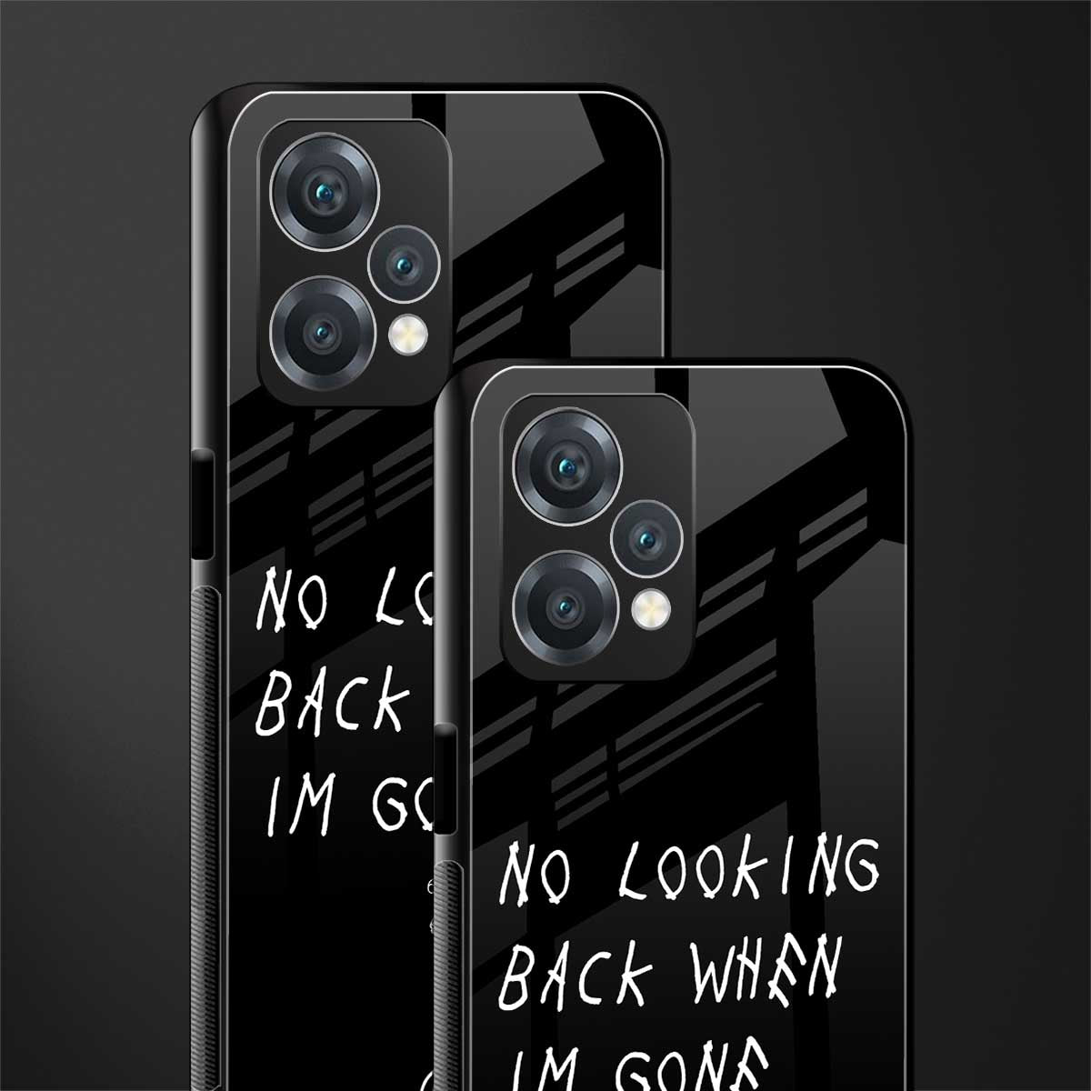 no looking back back phone cover | glass case for oneplus nord ce 2 lite 5g