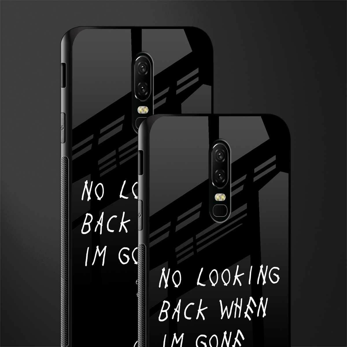 no looking back glass case for oneplus 6 image-2