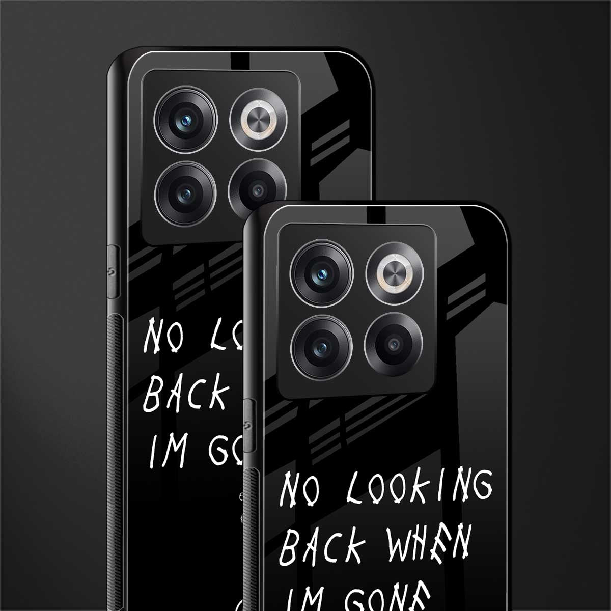 no looking back back phone cover | glass case for oneplus 10t